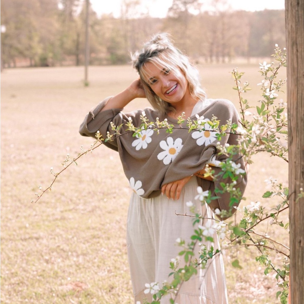 Cropped Daisy Sweater